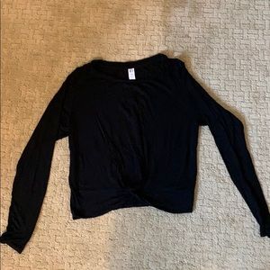 Black long sleeve with twist